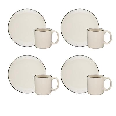 Conjunto Lanche 8 Peças Oxford Unni Café Coado