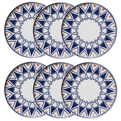 Jogo de 6 Pratos Rasos 26 Cm Oxford Flat Sevilha