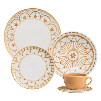 Aparelho de Jantar e Chá 20 Peças Oxford Unni Nuray