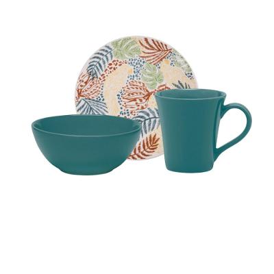 Jogo Lanche 3 Peças Oxford Unni Caminho Da Selva