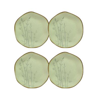 Jogo de 4 Pratos Sobremesa 21,5 Cm Oxford Ryo Bambu