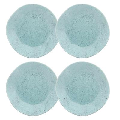 Jogo de 4 Pratos Rasos 27,5 Cm Oxford Ryo Blue Bay