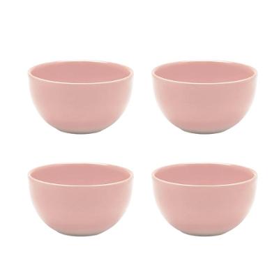 Jogo De 4 Tigelas 300 Ml Oxford Rosa Buquê