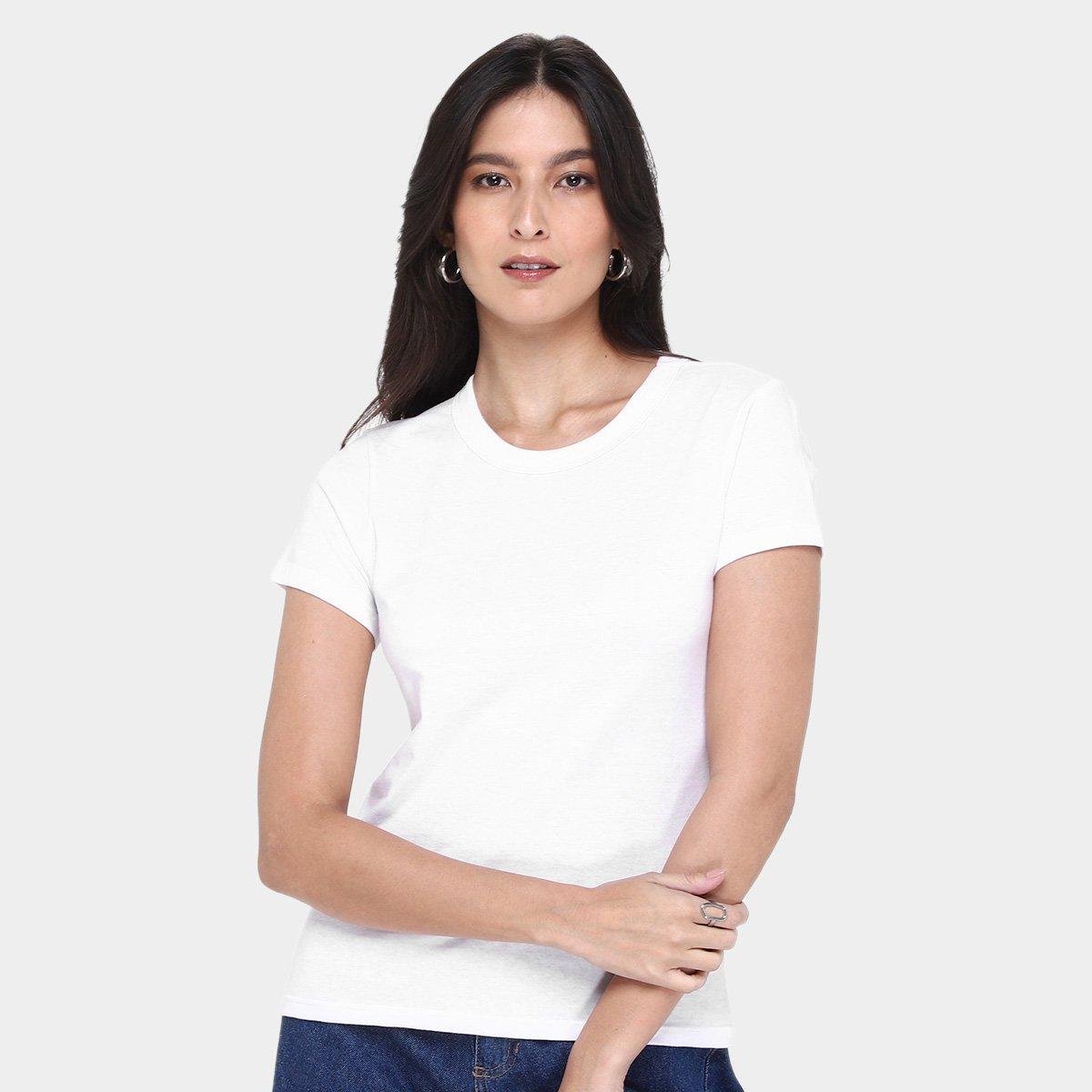 Kit Camiseta Hering Básica Feminina 3 Peças - 4