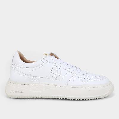 Tênis Couro Democrata Denim Block Masculino
