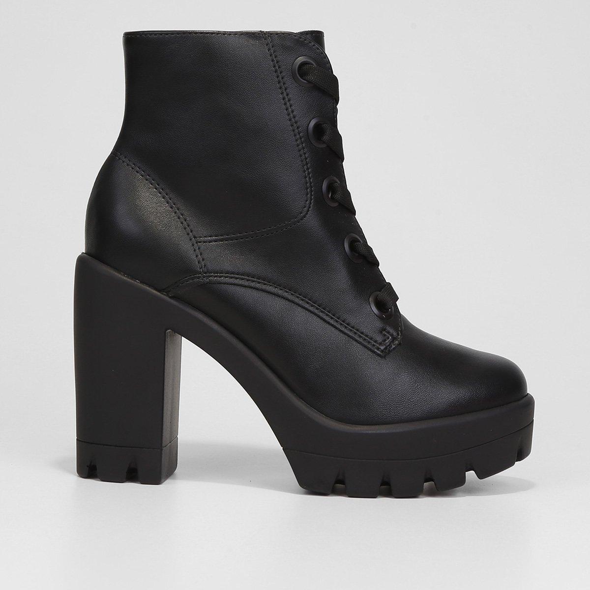 Bota Cano Médio Via Marte Tratorada Feminina - 1