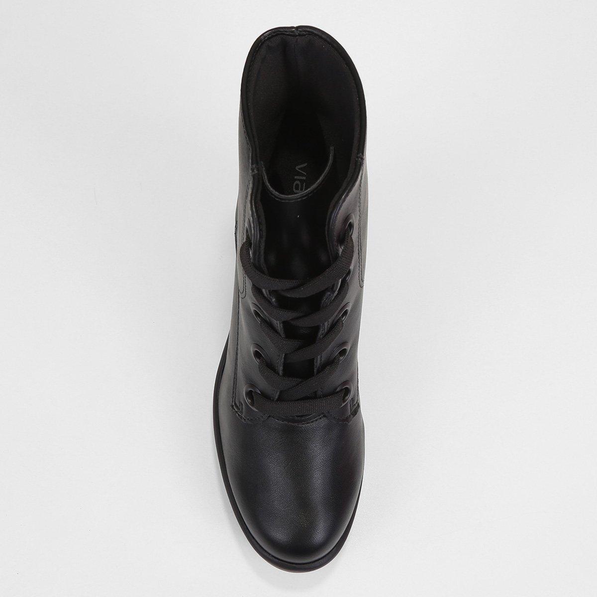 Bota Cano Médio Via Marte Tratorada Feminina - 3