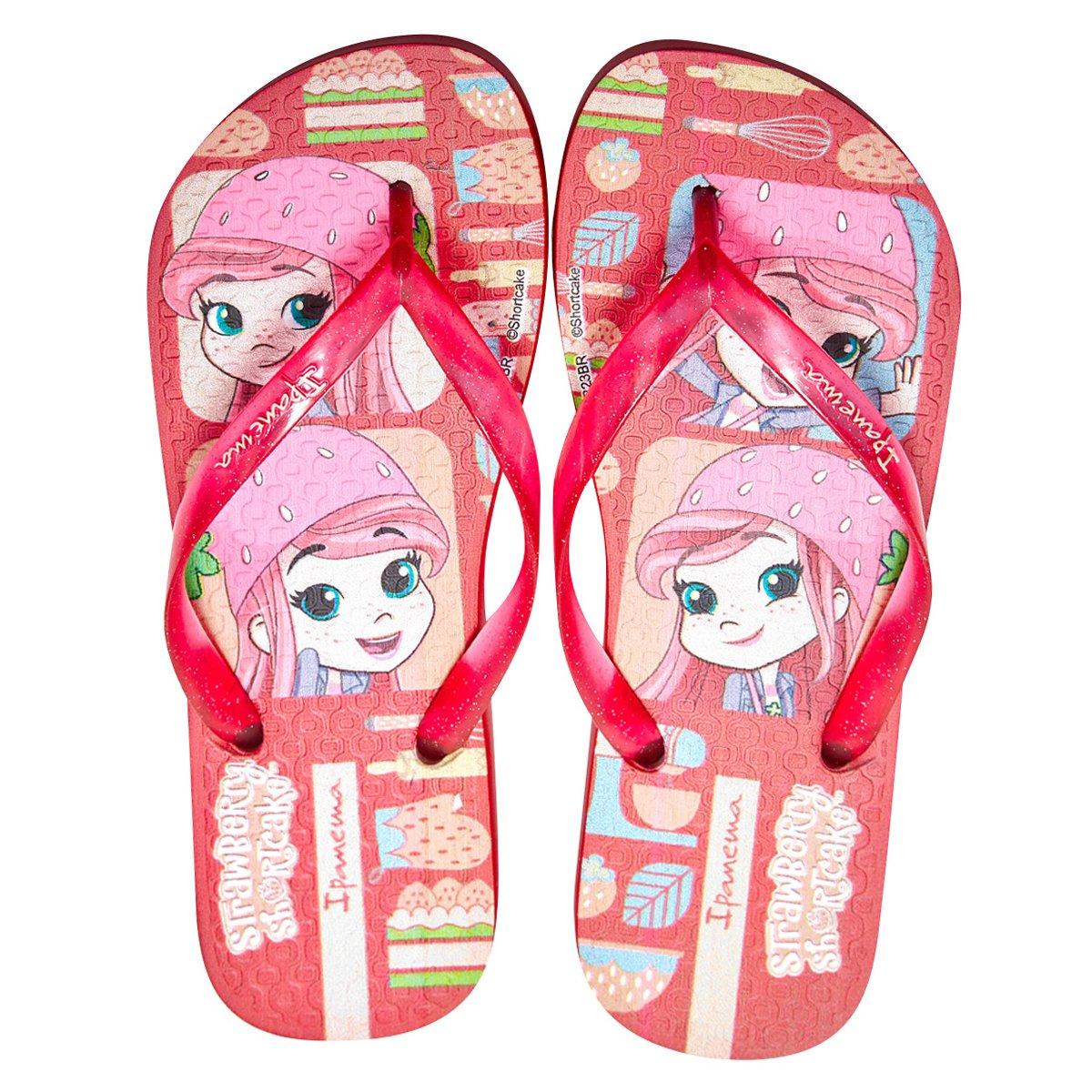 Chinelo Infantil Grendene Ipanema Moranguinho Sugar Menina - 1