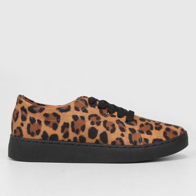Slip On Vizzano Animal Print  Onça Feminino