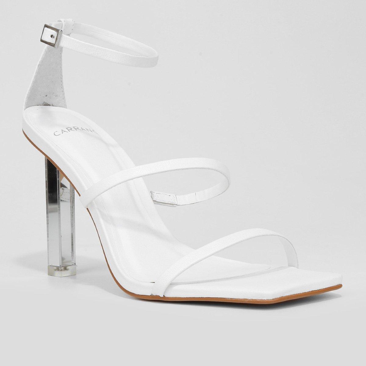 Sandália Couro Carrano Salto Fino Espelho Feminina - 3