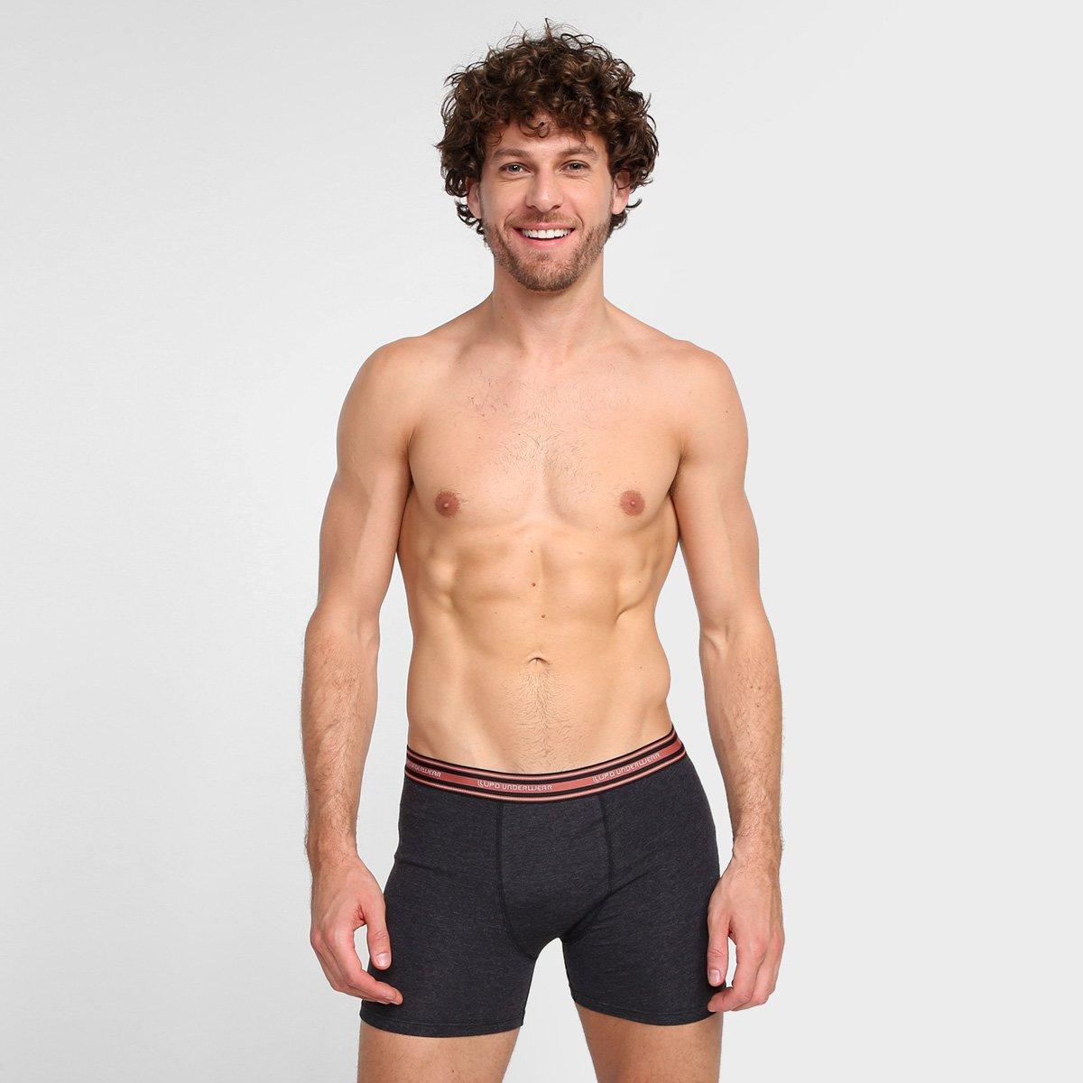 Kit Cueca Boxer Lupo Com Elástano 2 Peças - 4