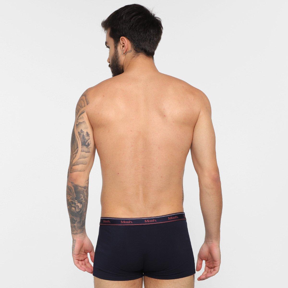 Kit Cueca Boxer Mash Cotton Elástico 10 Peças - 3