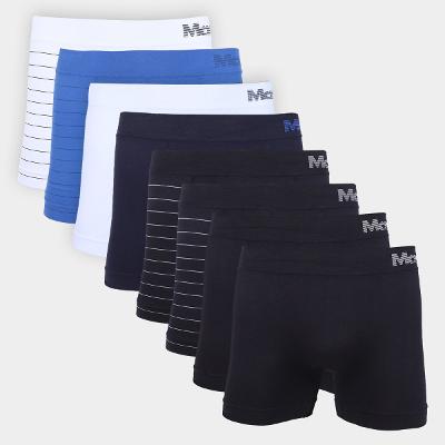 Kit Cueca Boxer Mash Listrada Masculina 8 Peças
