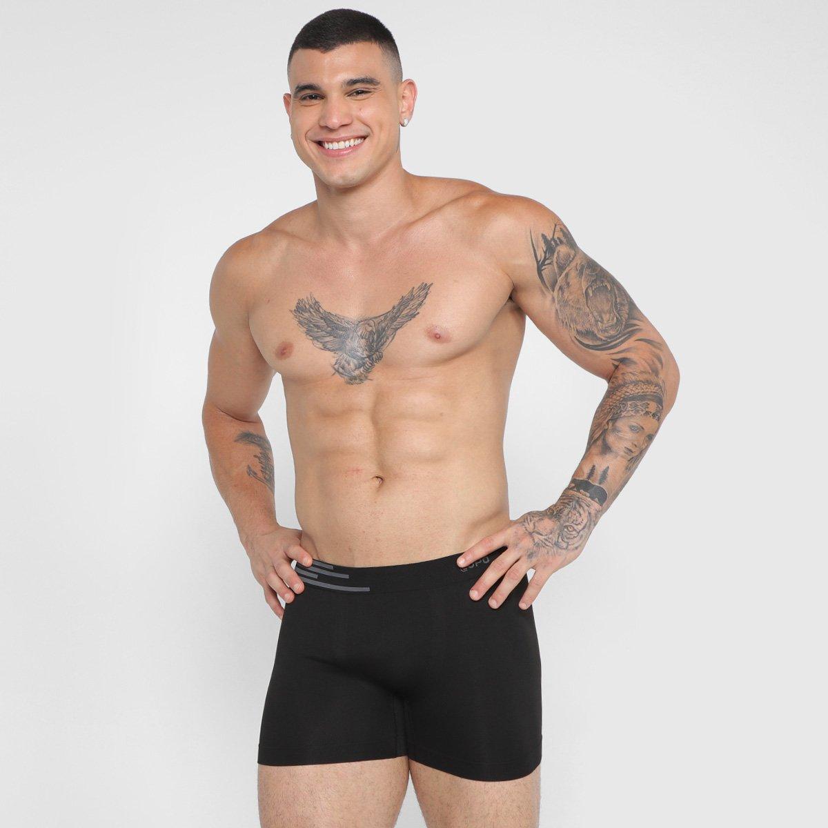 Kit Cueca Boxer Lupo Microfibra Sem Costura 4 Peças - 2