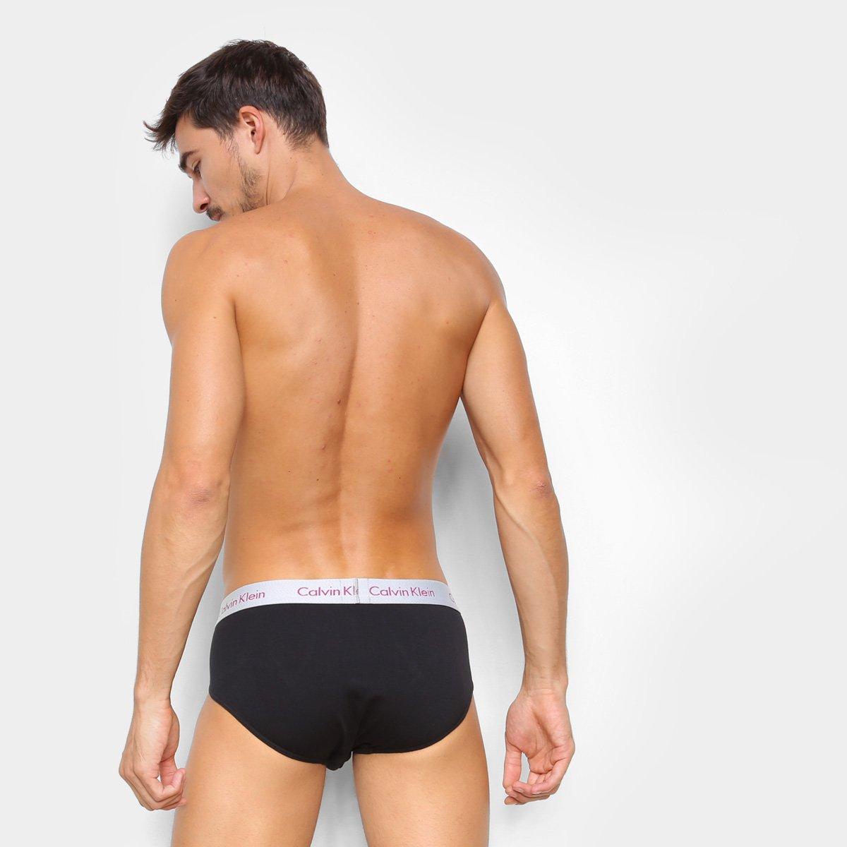 Kit Cueca Slip Calvin Klein 3 Peças - 3