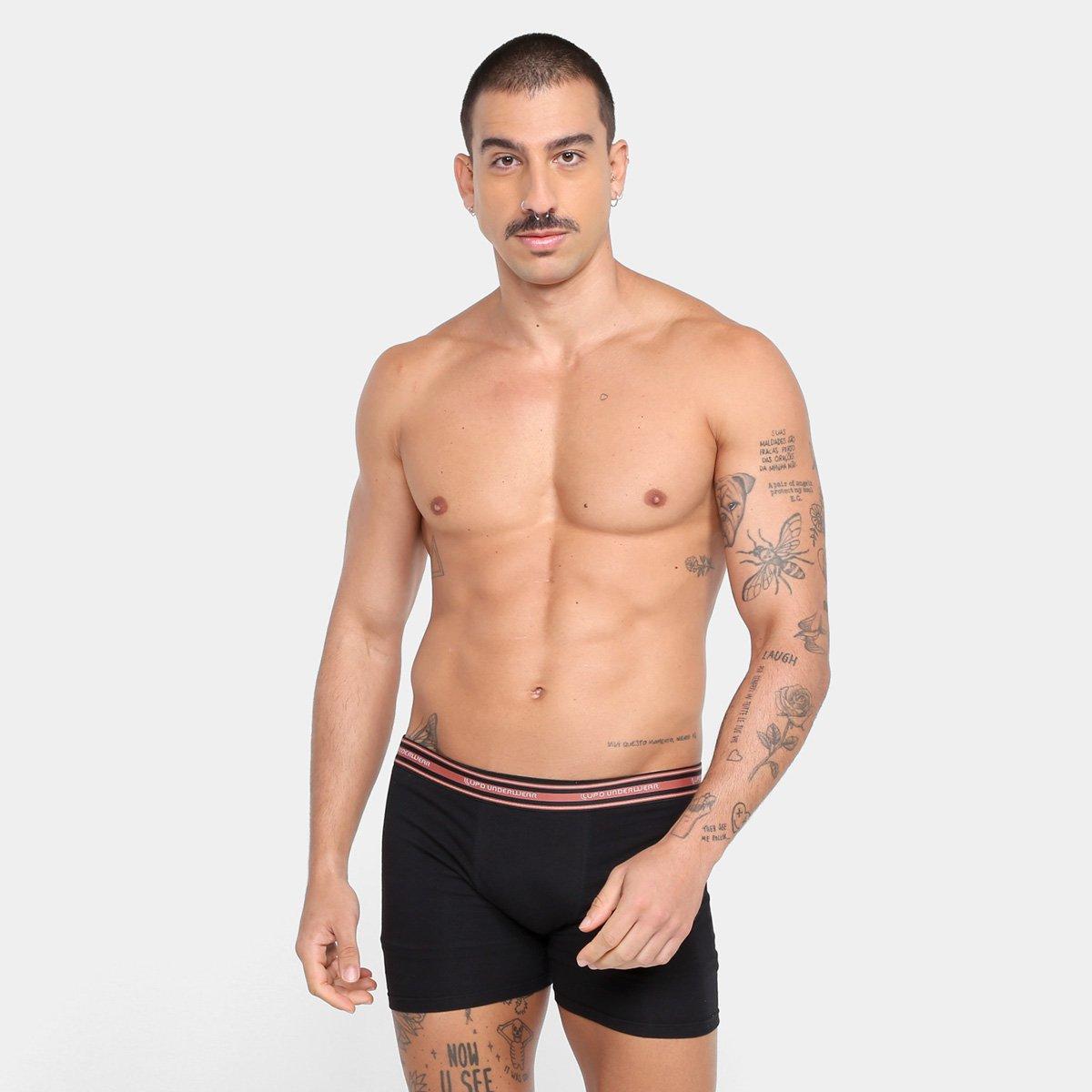 Kit Cueca Boxer Lupo Algodão Masculina - 4 Peças - 2