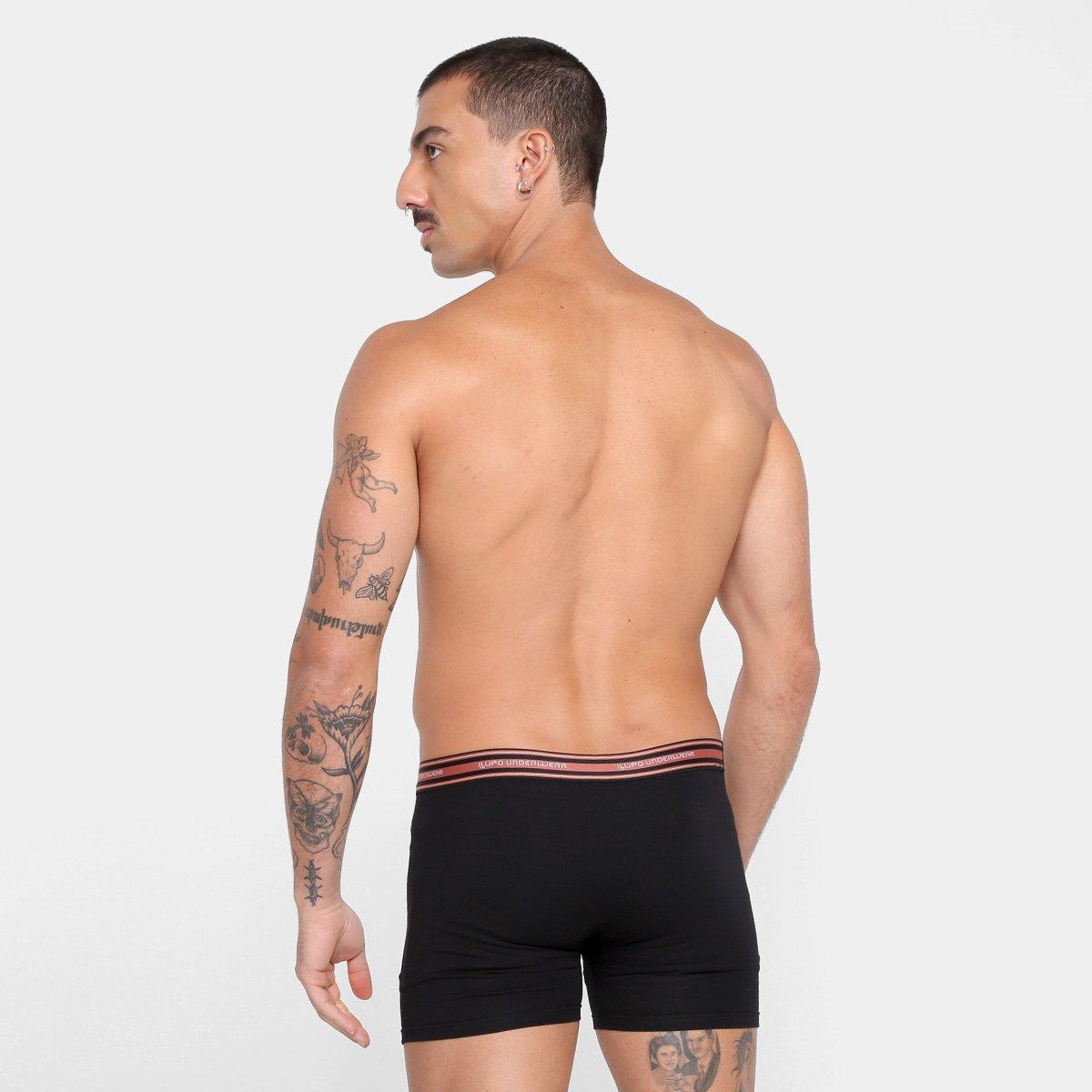 Kit Cueca Boxer Lupo Algodão Masculina - 4 Peças - 3