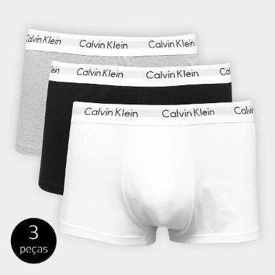 Kit Cueca Boxer Calvin Klein Trunk 3 Peças