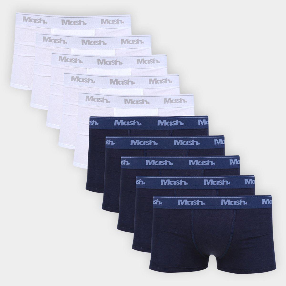 Kit Cueca Boxer Infantil Mash C/ 10 Peças - 1