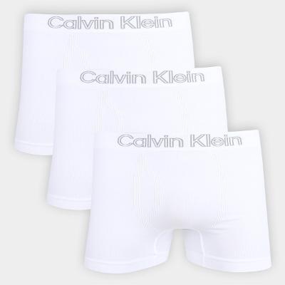 Kit Cueca Boxer Calvin Klein C/ 3 Peças
