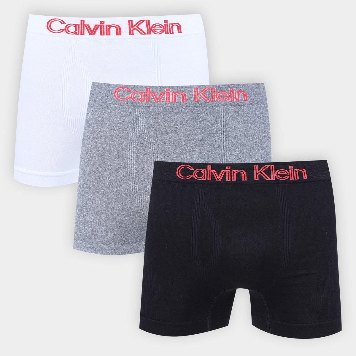 Kit Cueca Boxer Calvin Klein C/ 3 Peças - 1
