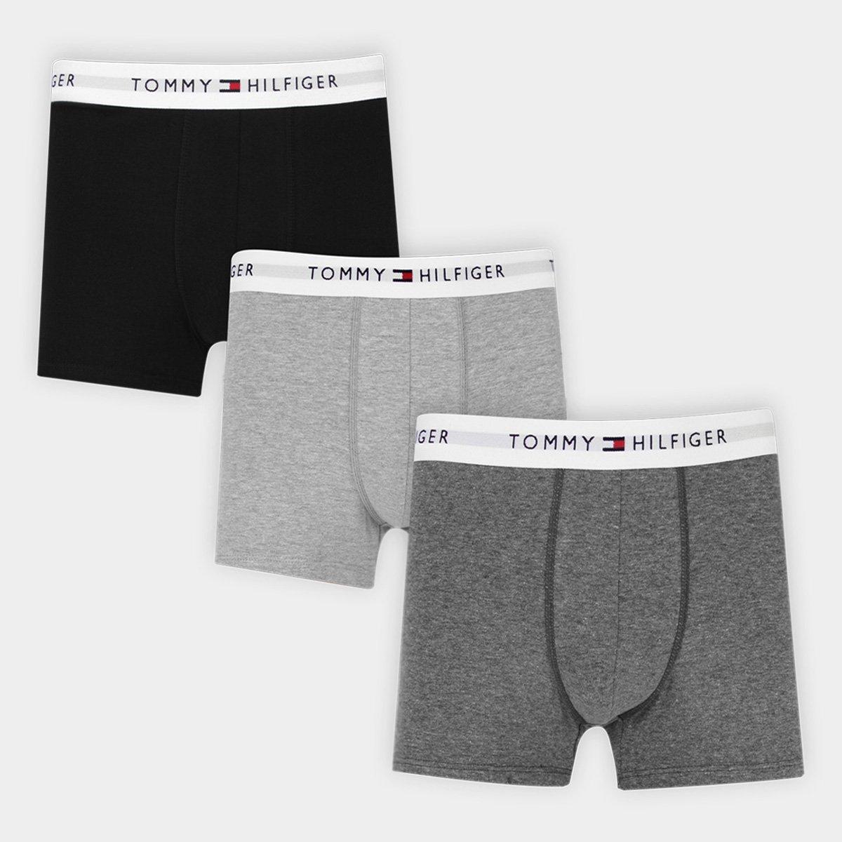 Kit Cueca Boxer Tommy Hilfiger Lisa Masculina 3 Peças - 1