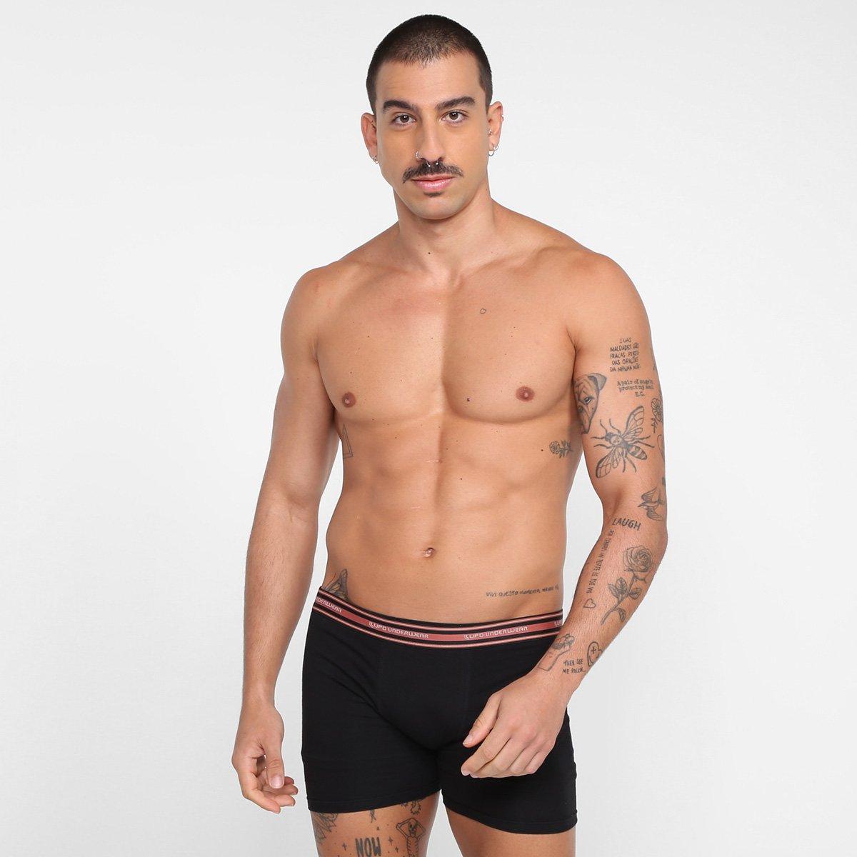 Kit Cueca Boxer Lupo Algodão Masculina - 10 Peças - 2