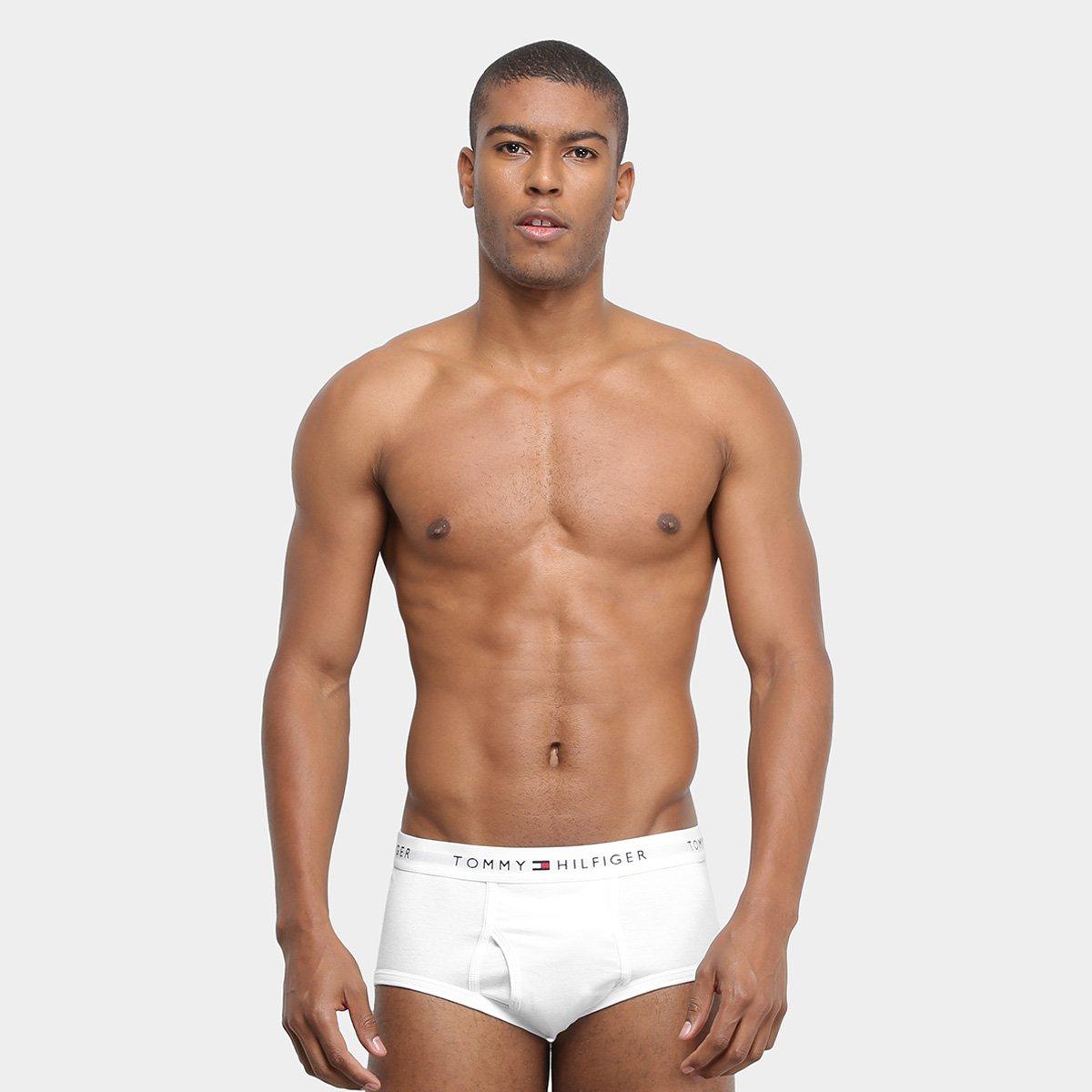 Kit Cueca Slip Tommy Hilfilger Algodão Elástico 3 Peças - 2