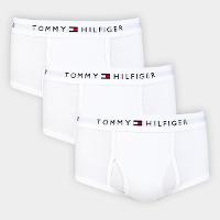 Kit Cueca Slip Tommy Hilfilger Algodão Elástico 3 Peças - 1