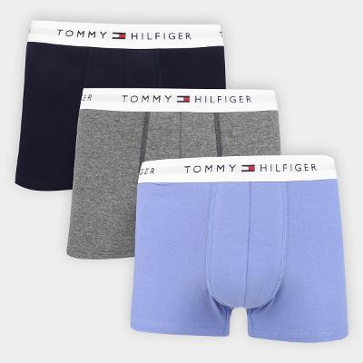 Kit Cueca Boxer Tommy Hilfiger Trunk Masculina - 3 Peças