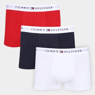 Kit Cuecas Boxer Tommy Hilfiger Trunk 3 Peças