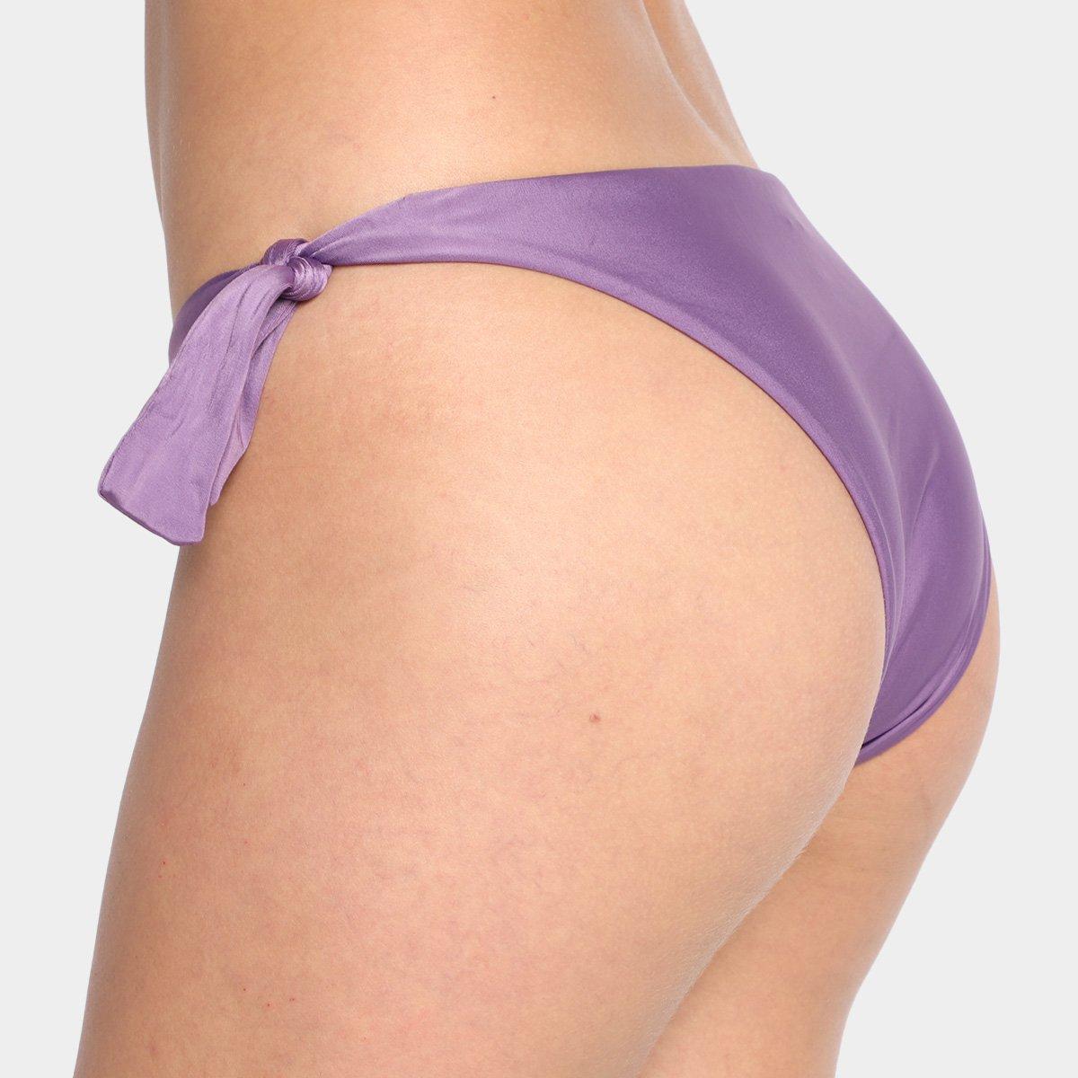 Calcinha de Biquini Classic Tanga Larga Lisa - 2