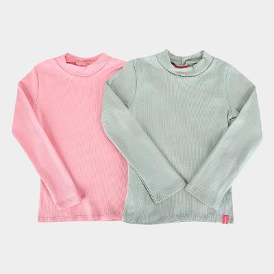 Kit Blusa Infantil Kely & Kety Manga Longa Menina  - 2 Peças