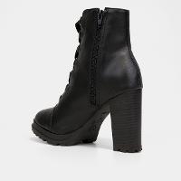 Bota Coturno Cano Médio Via Uno Salto Grosso Tratorada Feminina - 3