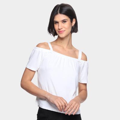 Blusa Naif Ombro a Ombro Feminina