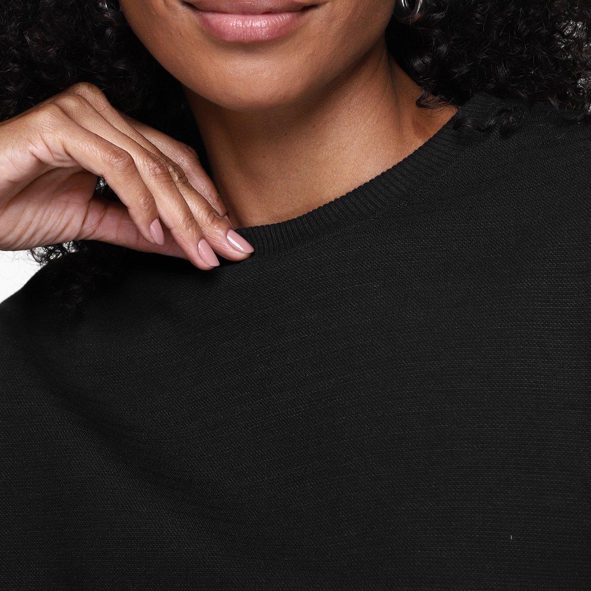 Blusa Dzarm Cropped Manga Longa Feminina - 3