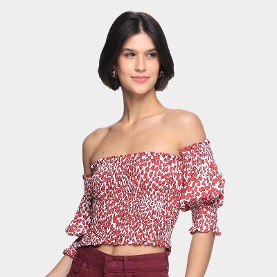 Blusa Ciganinha Loved Manga 3/4 Feminina