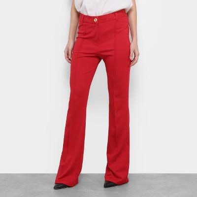 Calça Carmim Chloe Flare Cintura Alta Feminina