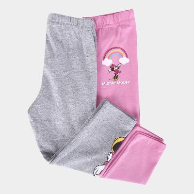 Kit Calça Legging Infantil Disney Minnie Mouse Menina