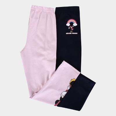Kit Calça Legging Infantil Disney Minnie Mouse Menina