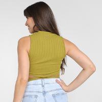 Cropped Colcci Canelado com Amarração Feminino - 2