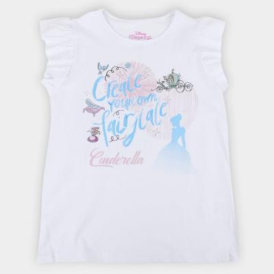 Blusa Infantil Disney Cinderela Fairy Tail Feminina