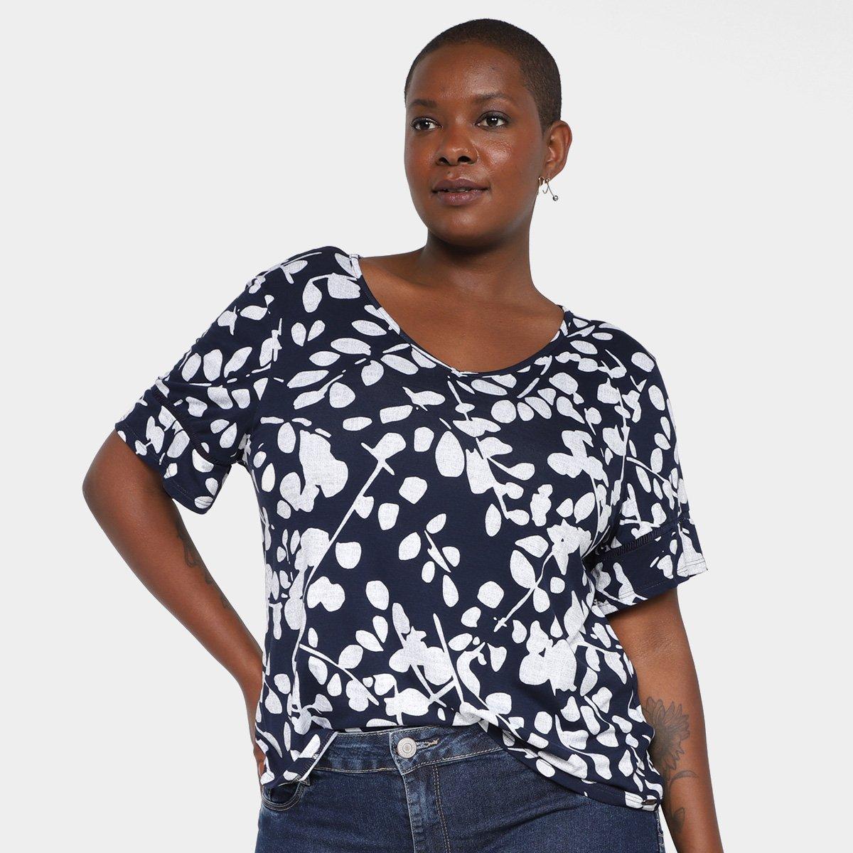 Camiseta Maelle Plus Size feminino 15403 - 1
