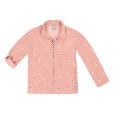 Camisa Juvenil Hering Estampada Manga Longa Feminina