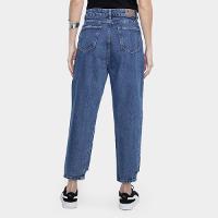 Calça Jeans Mom Sawary Rasgos Cintura Alta Feminina - 2