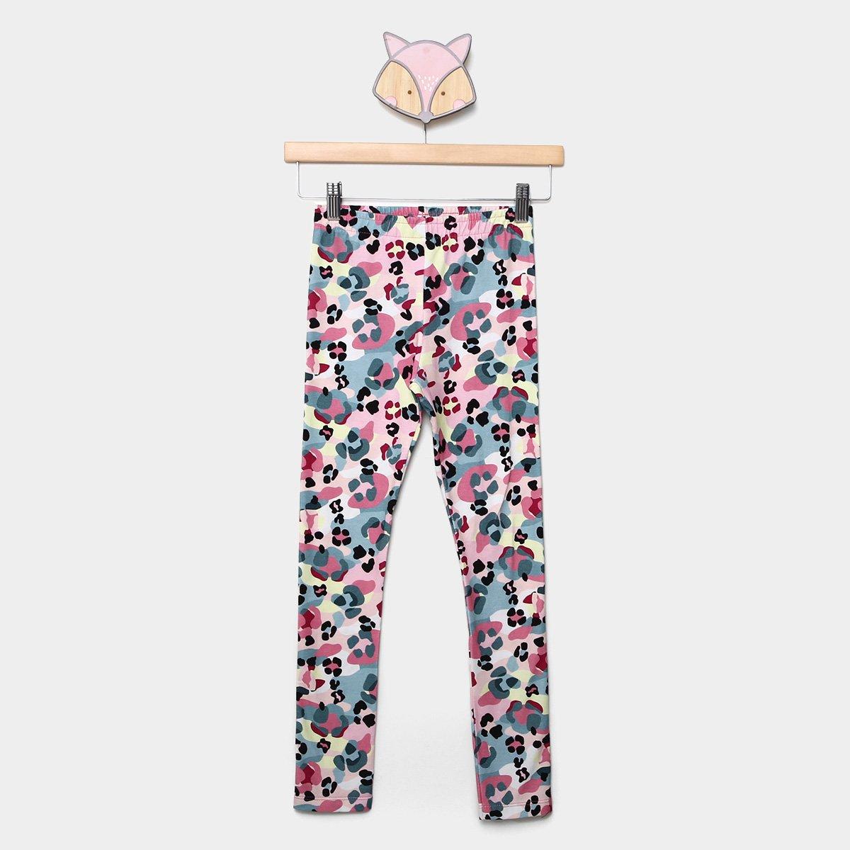 Calça Legging Infantil Marisol Stretch Estampada Menina - 1