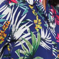 Camisa Manga Longa Yilang Floral Feminina - 3