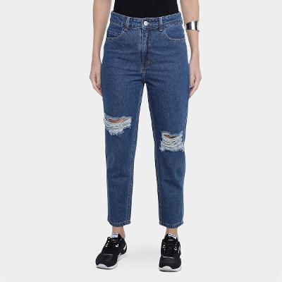 Calça Jeans Hering Cintura Alta Feminina