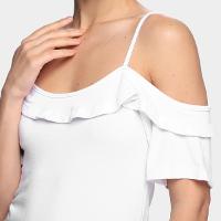 Blusa Volare Alcinhas Ombro a Ombro Babado - 3