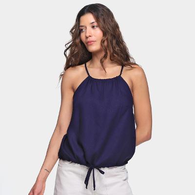 Blusa Mercatto Viscose Lisa Feminina